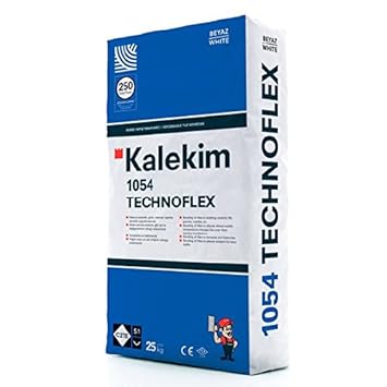 Technoflex Hochleistung Natursteinkleber, Fliesenkleber Weiß (C2TE S1) 25 kg