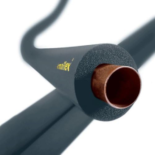 Armaflex Class O (06x15x02) Foam Pipe Insulation, 6mm wall, suits 15mm diameter pipe, 2 metre tube (unsplit) by Armaflex