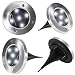 YUNLIGHTS Solar Lights Outdoor, 4PCS 5 LED Solar Garden Lights Outdoor Solar Ground Lights for Pathway Yard Patio Lawn Pond Driveway Walkway, White primary