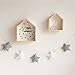 Handfly Cotton Star Garland Bunting Banner Hanging Decoration for kids room bedroom playroom nursery roon Birthday baby shower Mosquito Net Bed Canopy crib moible