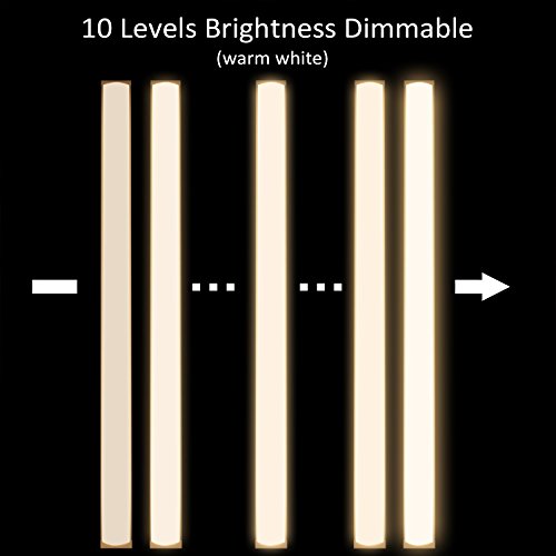 V Smart Life LED Desk Lamp Dimmable Eye Care Reading Light 3 Color Changing 10-Level Brightness Mental Flex Clamp Lamp Clip On Light LED Table Light (Black)