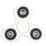 Fidget Spinner Toy Stress Reducer - Perfect For ADD, ADHD, Anxiety, and Autism Adult Children (White)
