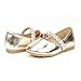 Dream Pairs SERENA-100 Mary Jane Casual Slip On Ballerina Flat Toddler New Gold Size 9