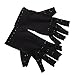 Pack of 2 - Arthritis Gloves Fingerless Copper Gloves Compression Medical Support Gloves Therapeutic Compression Men Woman Circulation Grip (Medium)