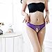 Women's Sexy Undies Panties Lace Underwear Thong Cute G-String Sleepwear Gift for Women (Purple)
