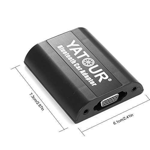 Yatour Car Bluetooth Adapter Cd Changer for Small 6+6 Pin Toytoa Lexus Scion .Car Bluetooth Adapter Hand Free Call ,With Aux Port ,Usb Charger Port