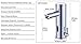 Asani Touchless Automatic Bathroom Faucet w/Heavy Duty Ceramic Valve | Genuine Brass Hands Free Sink Fixture | Precise Infrared Motion Sensor | Single Handle Temperature Control (Chrome)