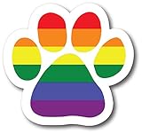 Magnet Me Up Blank LGBT Pawprint Car Magnet Paw Print Auto Truck Decal Magnet