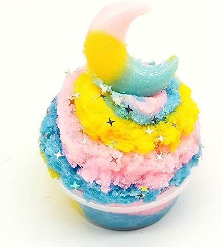 Dorothyworld 2019 Newest New 3colors Cloud Slime with Star and Moon Charm, Fluffy Floam Slime, Stress Relief Toy Scented Sludge Toy for Kids and Adults,120ml(5oz)