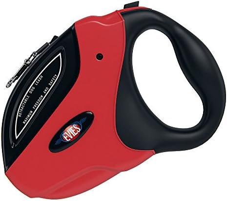 Dog Leash Retractable [FREE Waste Bags] Premium Quality Auto Flexible Dog Leash For Medium &amp; Large Pet Puppy - Best Retractable Dog Leash Traction for Walking &amp; Running (Red &amp; Black)16 FT Rope