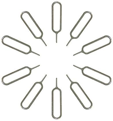 SIM Card Tray Eject Pin Key Removal Remover Tool Needle Opener Ejector for iPhone X all Apple iPhone ipad Samsung Galaxy HTC Phone Models(10 PCS)