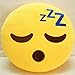 ToLuLu® Soft Emoji Bedding Pillow Cushion Car Sofa Pillow Stuffed Plush Toy Novelty Home Decor _Sleeping Face