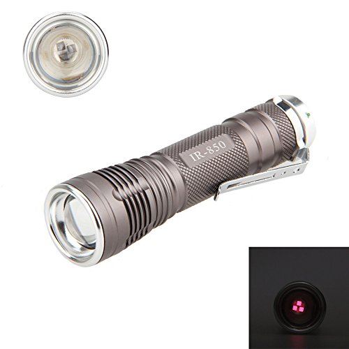 IR 850nm Zoomable Adjustable Focus 5W Infrared Light Flashlight Hunting Torch Night Vision IR lamp 850Lm