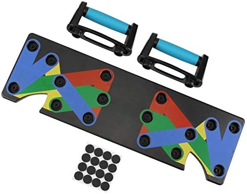 barleye 9 in 1 Push Up Rack Board System Fitness Workout Train Gym Exercise Stands
