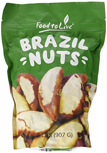 Brazil Nuts, 2 Pounds – Non-GMO Verified, Raw, Whole, No Shell, Unsalted, Kosher, Vegan, Keto and Paleo Friendly, Bulk…