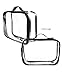 JAVOedge (2 PACK Large Bag Clear PVC Cosmetic Makeup Organizer, Travel Toiletry Bag