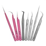 VETUS Genuine Tweezers Eyelash Extensions Straight & Curved Nail Art Nippers