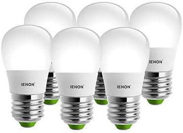 Lights Bulbs, IENON 6 pcs 3W E27 LED Globe Bulbs S14 6 SMD 240-270 lm Warm White / Cool White Decorative AC 100-240 V ( Light Source Color : Cool White )