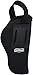 Uncle Mike's Black Kodra Nylon Sidekick Hip Holster (Size 5, Left-Hand)