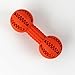 Bone Shape Dog Dental Toy Slow Eat Free BPA Rubber 2 Pack Playing Toy Balls for Dog