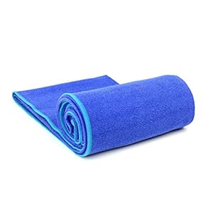 Microfiber Yoga Towel Non Slip – Pilates Bikram Hot Yoga Mat Towel with Super Absorbant, Quick-dry, Eco-friendly, Lightweight – Also Suitable for Bath Gym Beach Travel – Sports Fitness Accessories