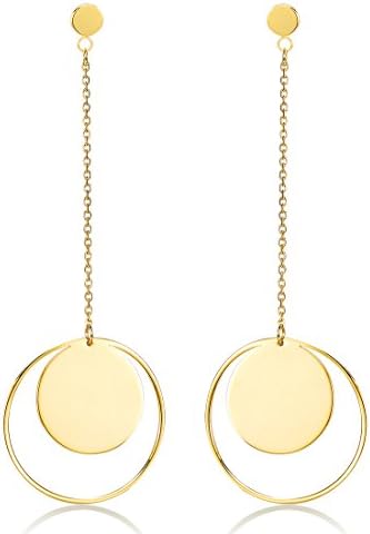 Titanium Stud Earrings for Women Hypoallergenic for Sensitive Ears LEYA Chain Earrings Openwork Earrings with a Luxury Gift Box and 3 Pairs Earrings Backs Comfy Rubber Replacement