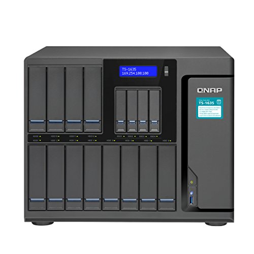 Qnap TS-1635-4G-US Cost-Effective, 16-Bay Business NAS with 2 Integrated 10GbE SFP+ Ports