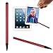 Mchoice Touchscreen Pen Stylus Universal For iPhone Ipad For Samsung Tablet Phone PC (Red)