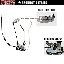 Door latch assembly w/cable&rod compatible for Ford