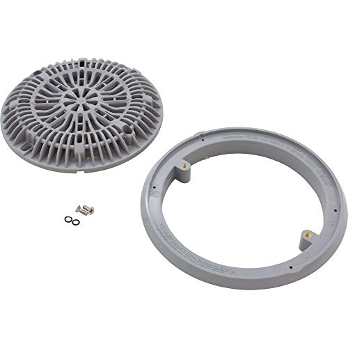 Custom Molded Products Gunite Main Drain Frame, Galaxy Lid (Av), Gray