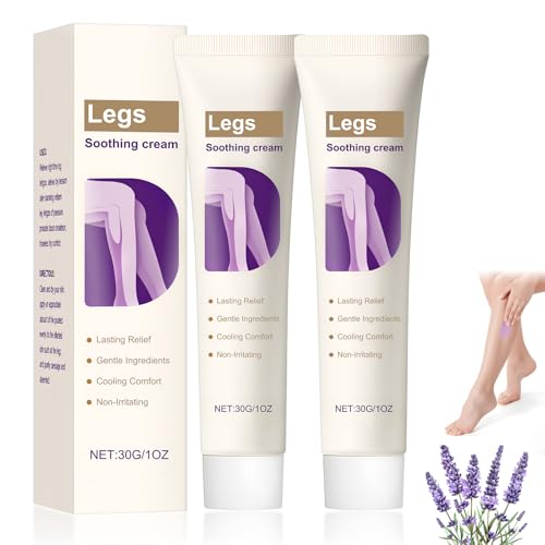 TFSUDI Soothing Leg Cream – Varicose & Spider Veins Relief, Varicose Veins Cream for Legs, Cooling Gel for SkinCream for Legs, Natural Plant-Based Formula, 1.06 OZ (2 Pcs)