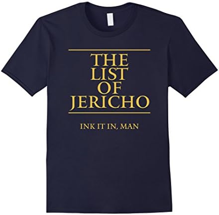 Men's The List of Jericho Shirt - Ink It In Man Shirt Small Navy