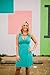Charm Your Prince Women's Sleeveless Summer Sundress Turquoise Medium