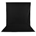 Neewer 6x9 feet/1.8x2.8 meters Photo Studio 100 Percent Pure Muslin Collapsible Backdrop Background for Photography, Video and Television (Background Only) - Black primary