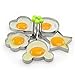 Egg Mold Ring Stainless Steel Egg Pancake Mold Ring Kitchen Utensil 5 PCS Set Non Stick BPA Free Egg Shaper Ring