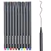 Niutop Fineliner Color Pen Set Fine Line Drawing Pen 0.4mm Fine Point Markers Perfect for Coloring Book and Bullet Journal Art Projects, Pack of 10 Assorted Colors
