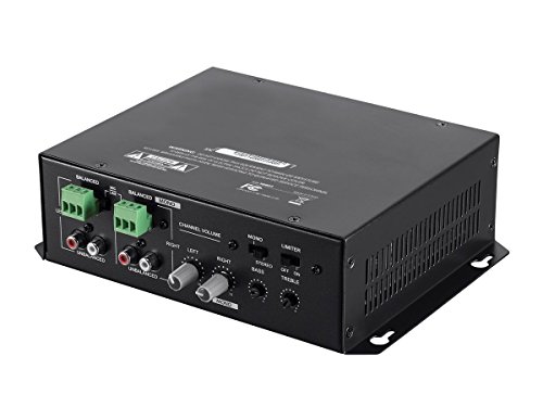 Monoprice Commercial Audio 120W 2ch Mixer Amp (No Logo)