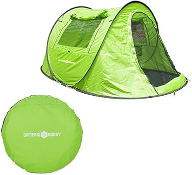 Amazon テント ワンタッチテント シェルターテント キャンプ アウトドア 簡単設営 防災 2人用 ワンタッチシェルターテント Camping Buddy テント本体