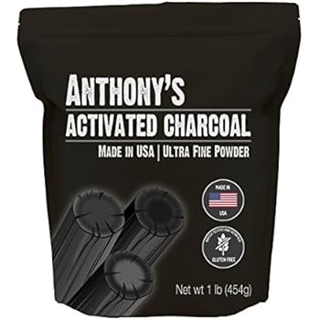 Anthony's Activated Charcoal, 1lb, Made in USA, Ultra Fine, Gluten Free & Food Grade
