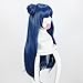Cfalaicos Love Live Sunshine Tsushima Yoshiko Cosplay Wig Blue Grey Synthetic Hair 80cm Long Curly Hair Anime Cosplay Wigs