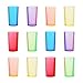 Odoria 1:12 Miniature 12PCS Multi Color Plastic Drinking Water Cups Dollhouse Kitchen Accessories