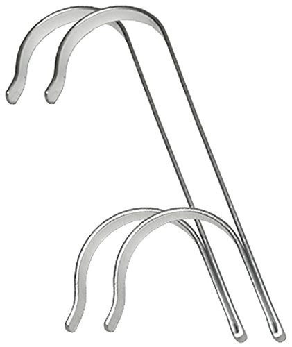 Pooline Double Hook, Aluminum Silver (Pair)