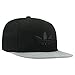 adidas Originals Men's Trefoil Chain Plus Flatbrim Structured Snapback Cap, Black Twill/Grey Suede, One Size