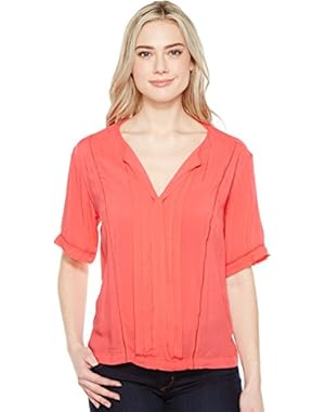 Jeans Womens Lace Inset Blouse