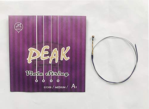 image for MI&VI PEAK Viola Strings – Full Set, Medium, Rope Core, Ball Ends, A