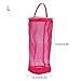 Hilitand Mesh Bag Lightweight Portable Yarn Wool Bag Knitting Crochet Thread Storage Organizer Tote,12.2X5.3inch/5.1X5.1inch(Red L)