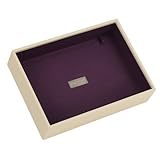 Stackers Cream & Purple Classic Deep Open Section Jewelry Box