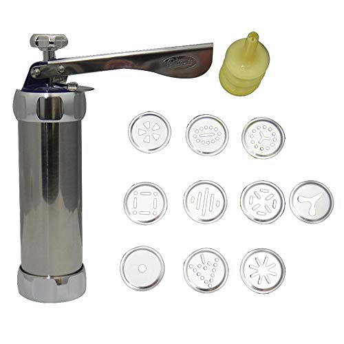 Dessert Decorators - 20pcs Baking Cake Biscuits Mold Cookie Press Making Gun Cookies Lcing Mould Kit - Decorators Dessert Dessert Decorators Shape Maker Biscuit Mold Metal Cake Tool Cooky Cream