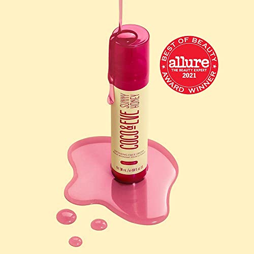 Coco & Eve Sunny Honey Bronzing Face Drops (Medium Glow), Natural Self