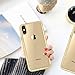 DAUPIN Compatible for iPhone Xs Max Phone Case Colorful Luxury Sparkle Glitter Bling Cover Slim Thin Clear Cases for Women Girls for iPhone Xs Max 6.5 Inch 2018 (Gold)